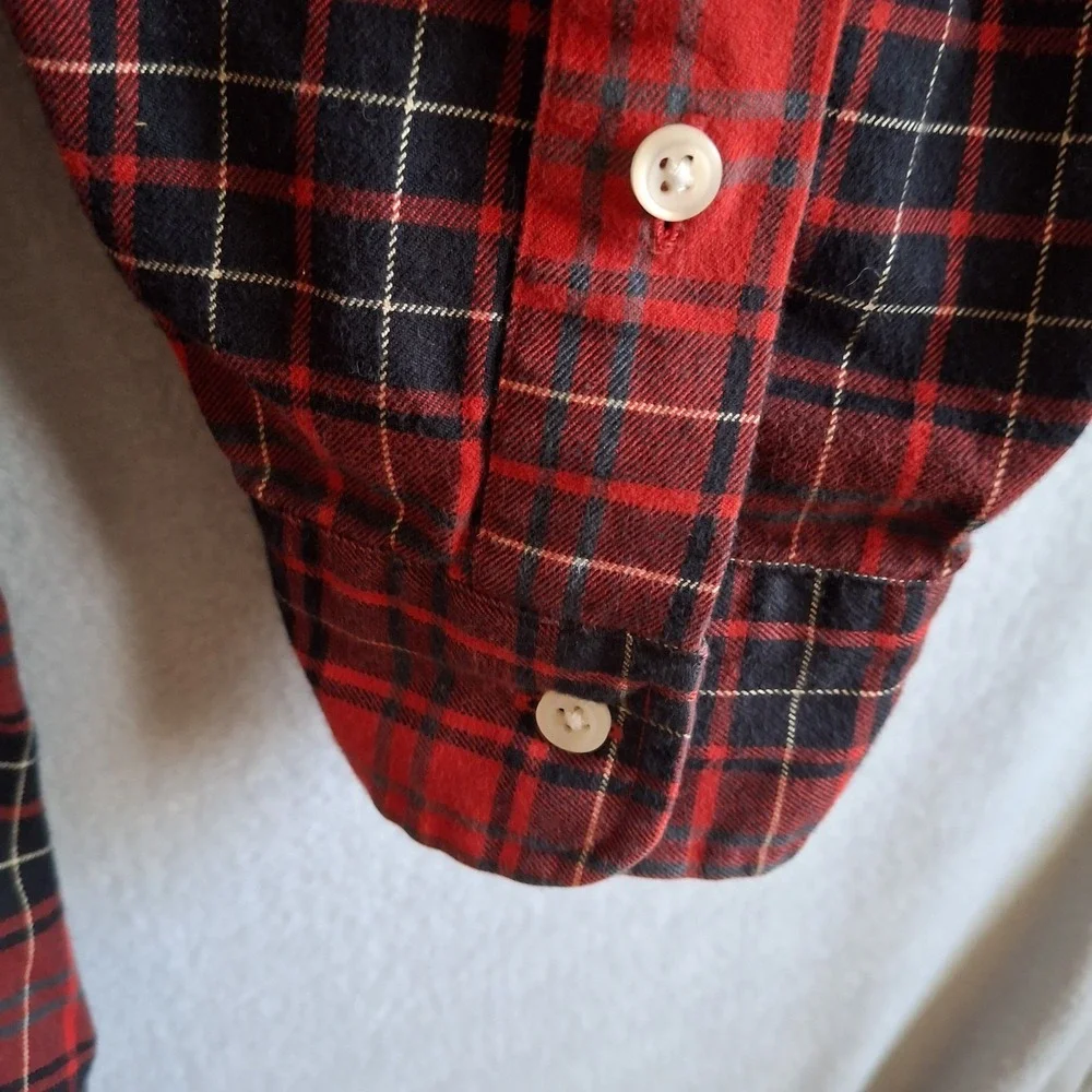Polo Ralph Lauren Performance Flannel Mens 3XB Shirt Red Plaid Tartan Lumberjack